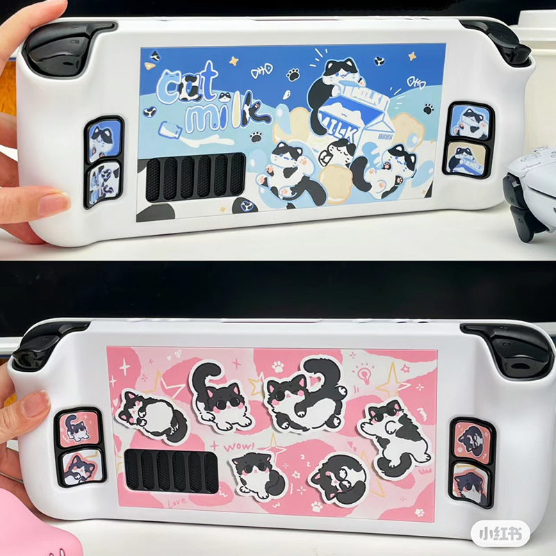 Console Gaming Steam - Cartoon Milk Cat Protective Case dla