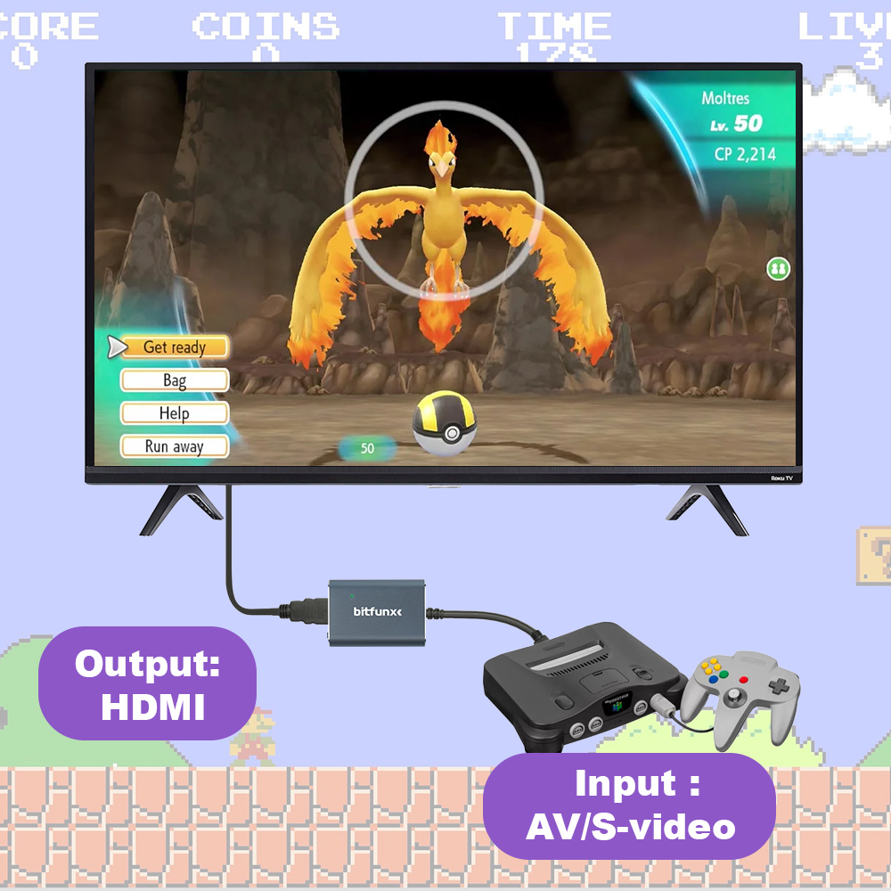 Bitfunx 720P Adapter S-Video / – Gaming Console For Tv recenzja i cena