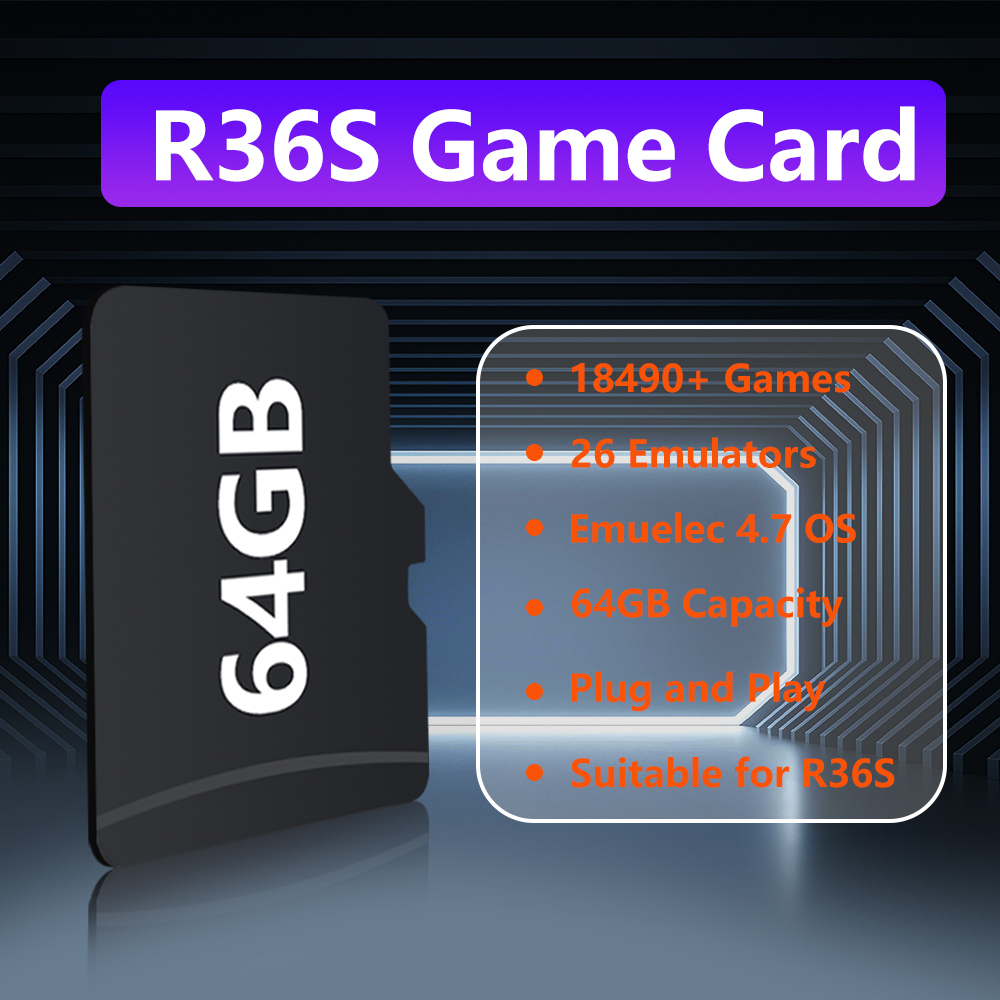 Karta do gier 64GB do konsoli  – Gaming Console R36S recenzja i cena