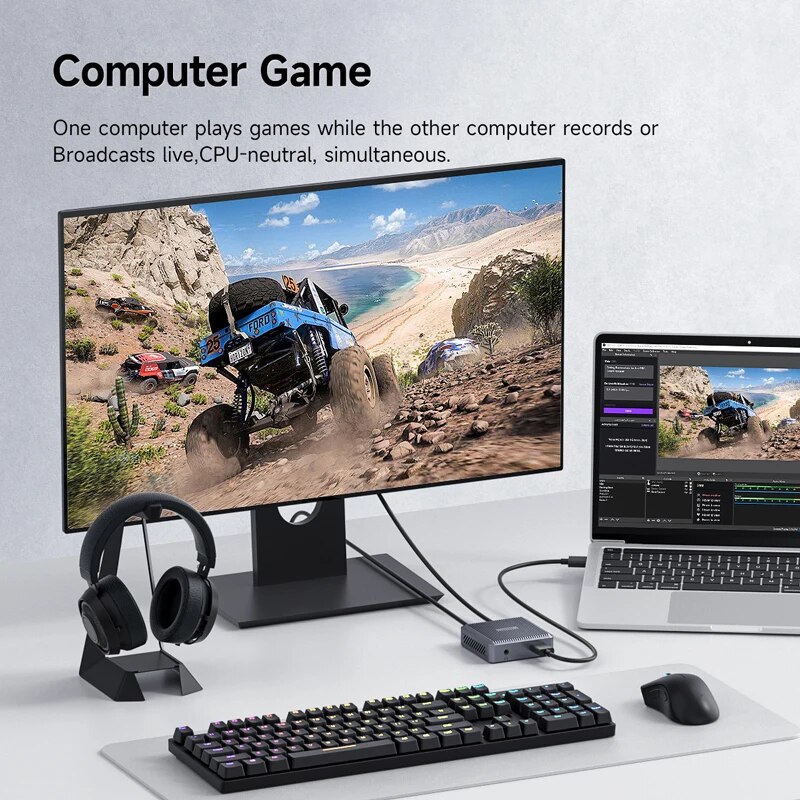 Hagibis 4K HDMI-karta przechwy – Gaming Console With Phone recenzja i cena